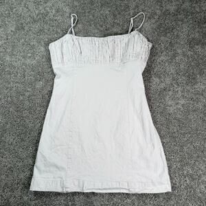 Anthropologie Maeve Ophelia Linen Blend Mini Dress Light Sand Size 10